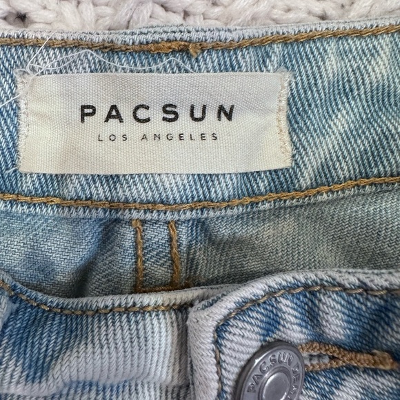 PacSun WOMENS Blue Jean MOM Shorts High-Waisted 26 - Picture 5 of 11